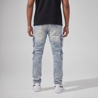 Ice blue cargo denim jeans FOCUS 2401