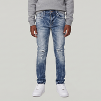 Kids Attitude Stacked Denim (Medium Blue)jtf2294b