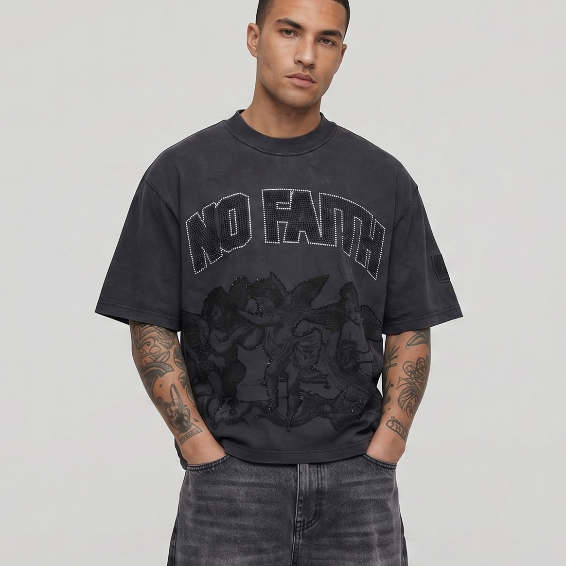 NO FAITH RARE PEACE DK. GREY RT6064