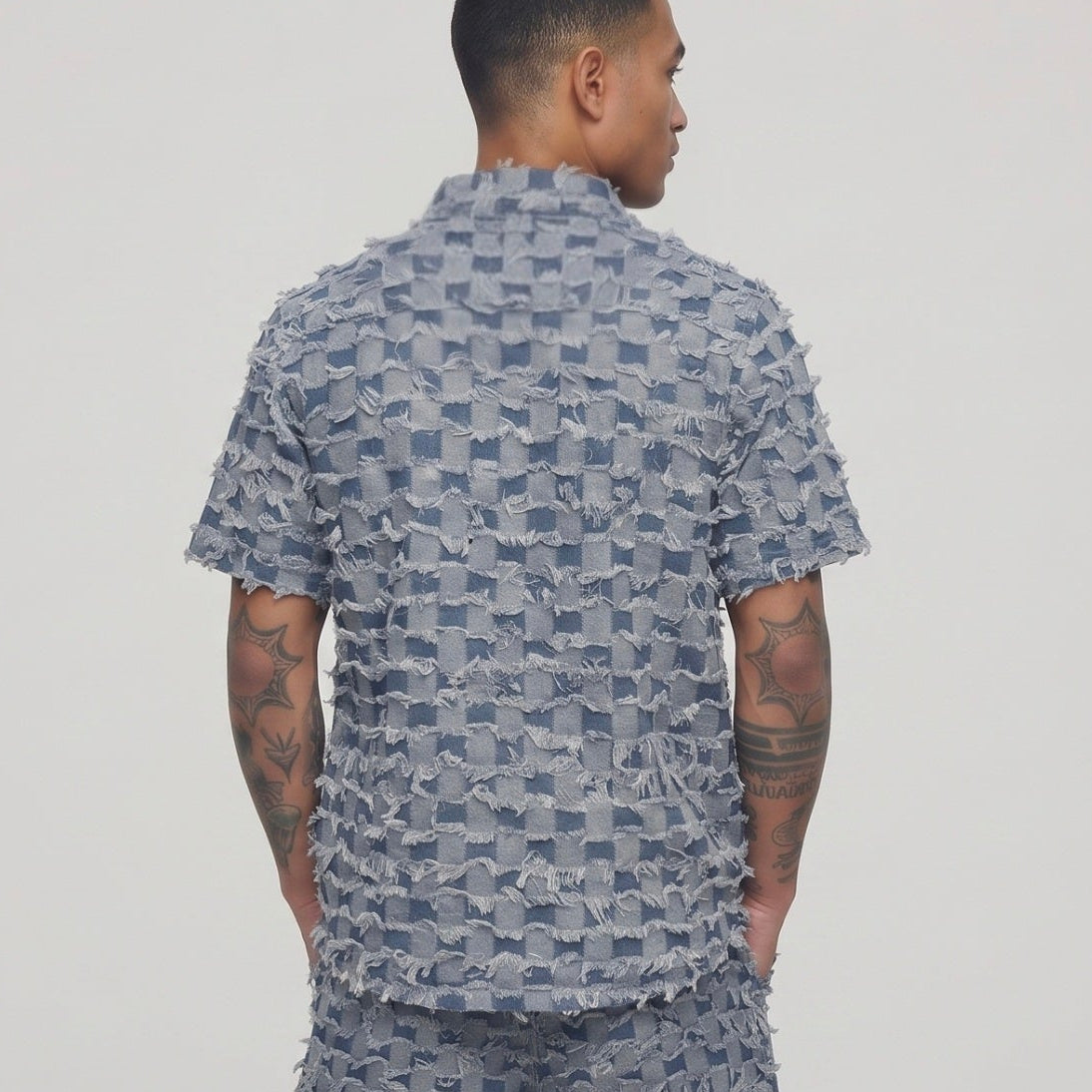 Light Denim button down shirt RCF5FM-559