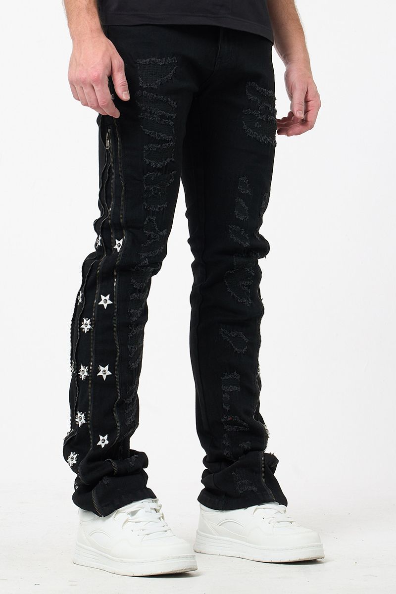 Stacked Denim (M8452D-BK)