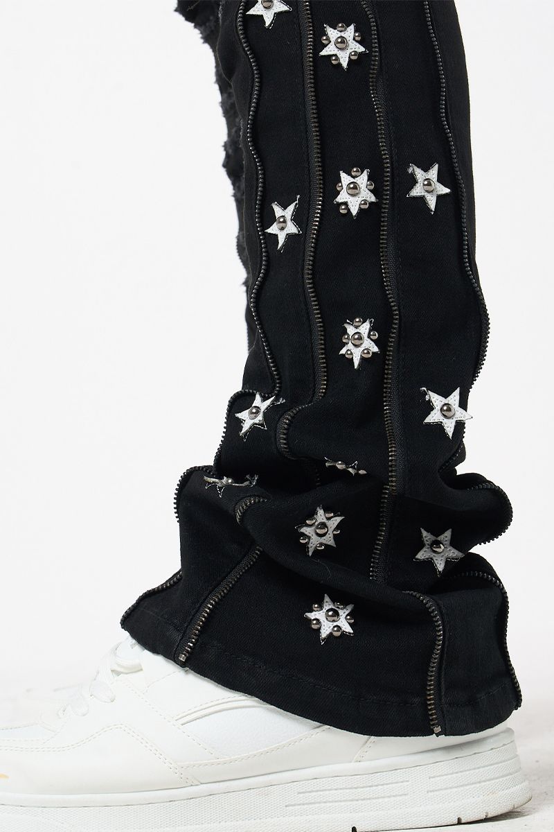 Stacked Denim (M8452D-BK)
