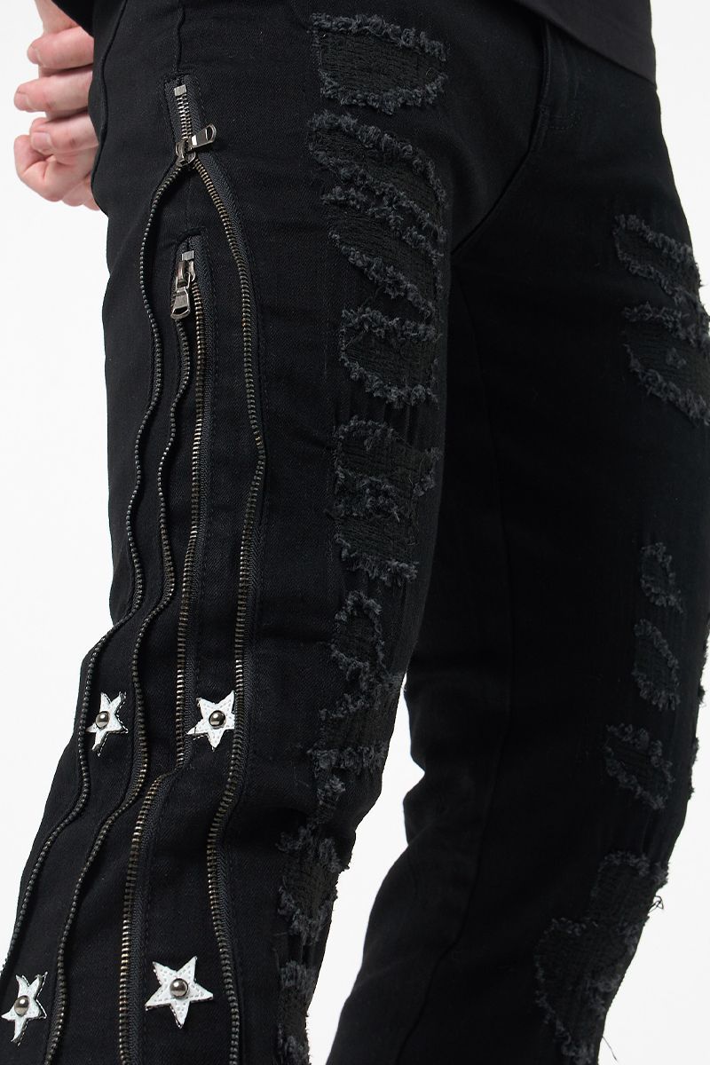 Stacked Denim (M8452D-BK)
