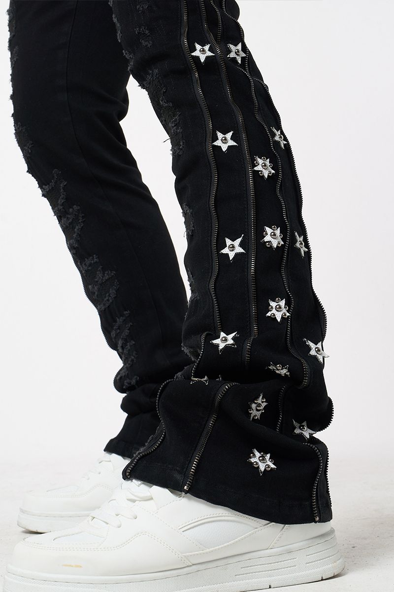Stacked Denim (M8452D-BK)