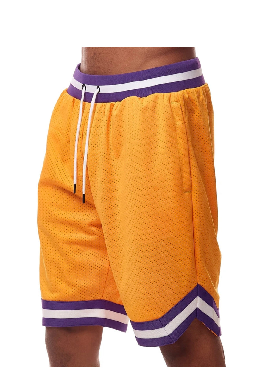 Basic Mesh Shorts Gold