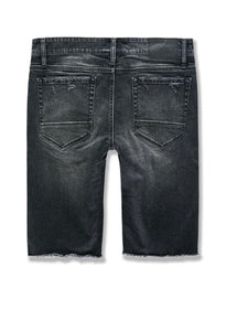 ABYSS DENIM SHORTS (BLACK SHADOW)