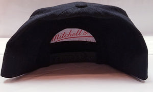 Mitchell & Ness Wool Solid Black Brooklyn Nets Snapback