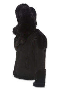 EL JEFE SHEARLING MOTO JACKET (BLACK)