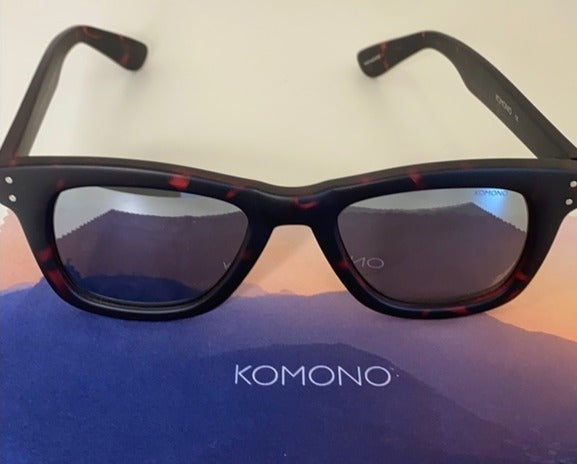KOMONO Allen Hot Pink & Black Sunglasses | upstairs display picture 1