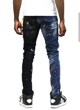 Load image into Gallery viewer, Aspen Limited Premium Washed Half and Half Skinny Denim Pants.