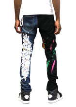 Load image into Gallery viewer, Dijon Limited Premium Washed Half and Half Skinny Denim Pants.
