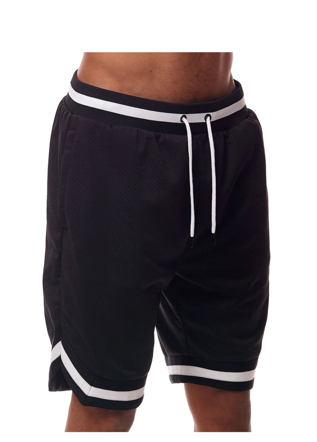 Basic Mesh shorts black white