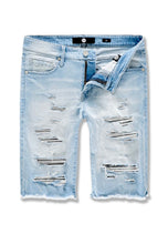 Load image into Gallery viewer, ABYSS DENIM SHORTS (ICE BLUE)