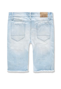 ABYSS DENIM SHORTS (ICE BLUE)