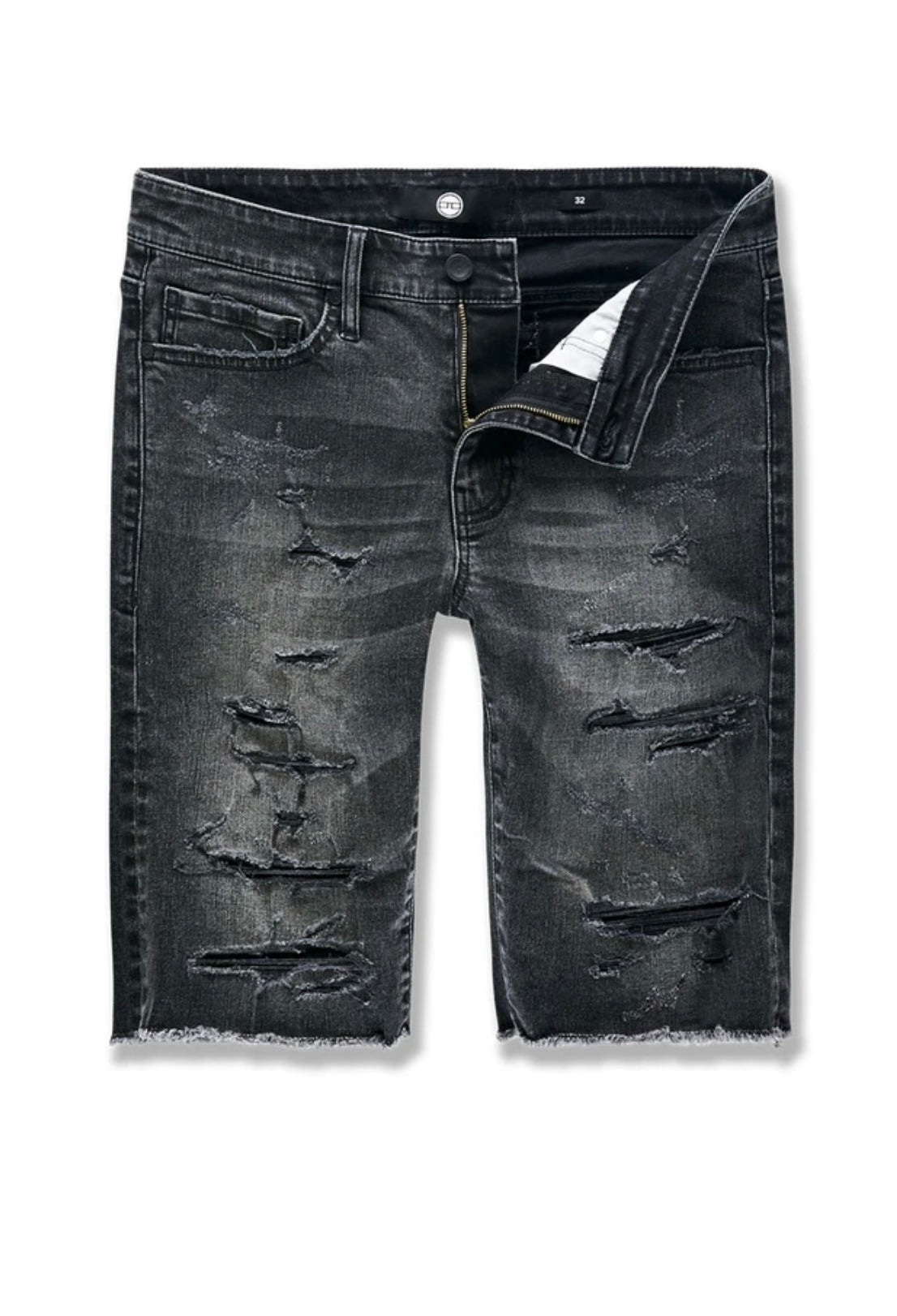 ABYSS DENIM SHORTS (BLACK SHADOW) J3165S