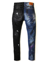 Load image into Gallery viewer, Aspen Limited Premium Washed Half and Half Skinny Denim Pants.