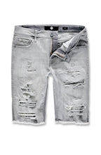 Load image into Gallery viewer, ABYSS DENIM SHORTS (CEMENT WASH)