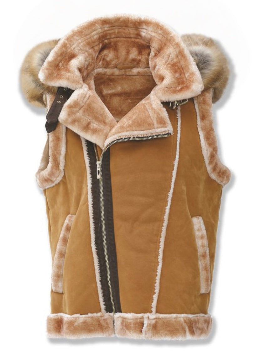 Denali Shearling Vest (Cognac)