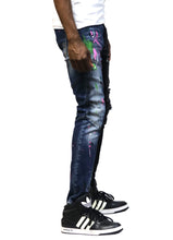 Load image into Gallery viewer, Aspen Limited Premium Washed Half and Half Skinny Denim Pants.