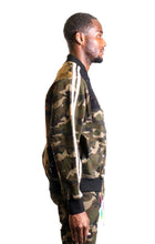 Load image into Gallery viewer, Ermine Mixed Camo Bomber Jacket