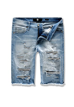 Load image into Gallery viewer, ABYSS DENIM SHORTS (MEDIUM BLUE