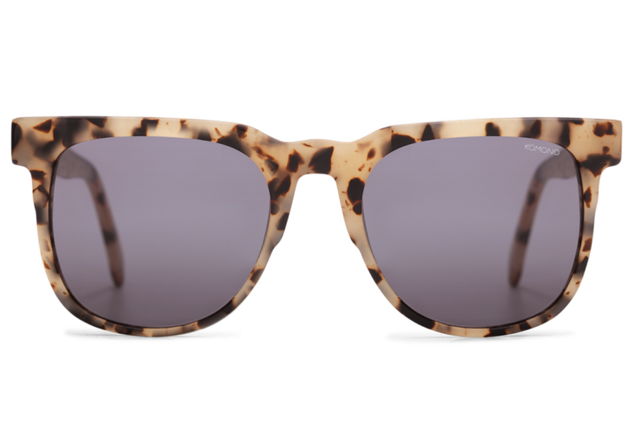 KOMONO RIVIERA WHITE IVORY TORTOISE GREY LENS