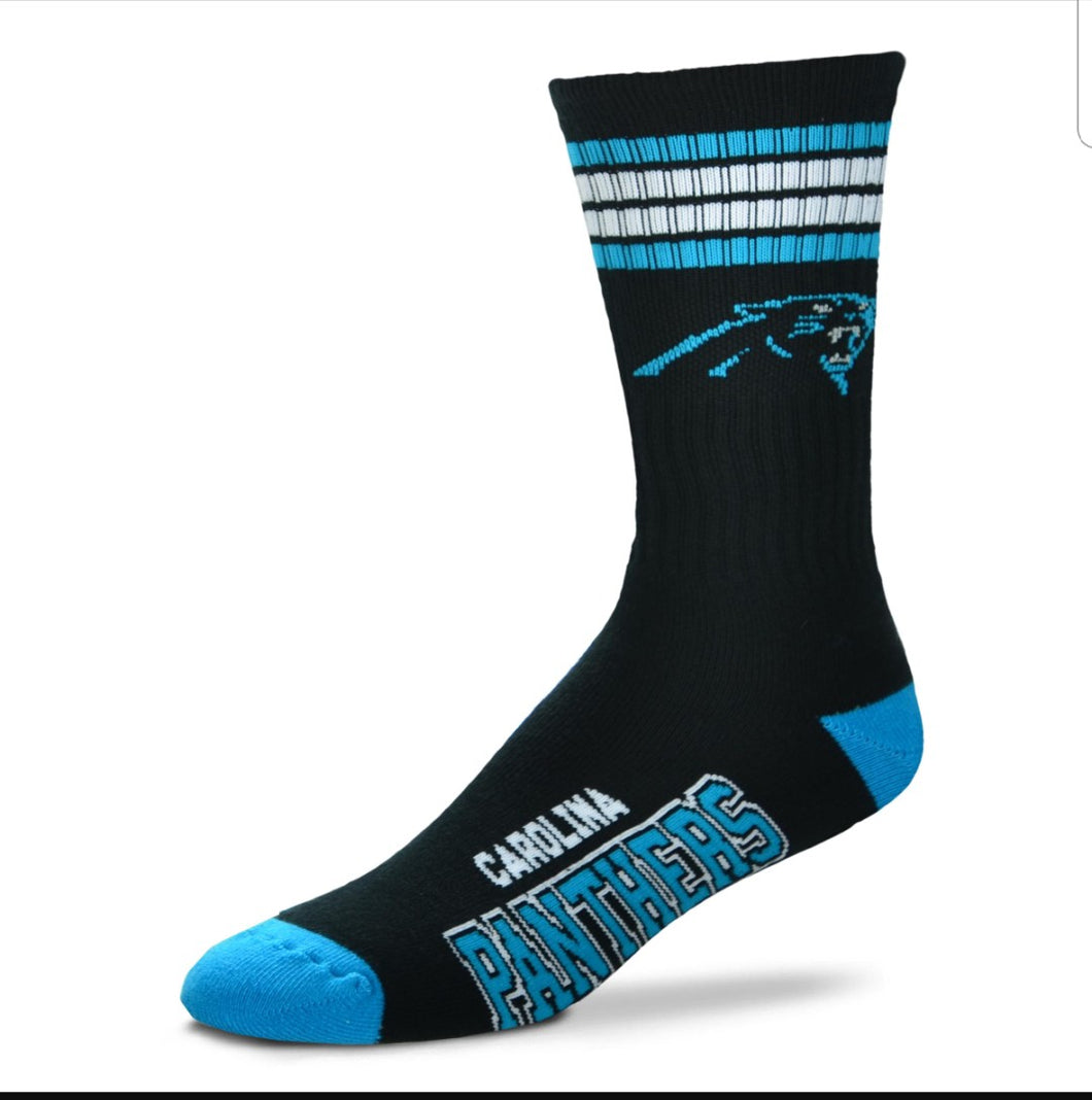 For Bare Feet Panther's 4-striped Socks