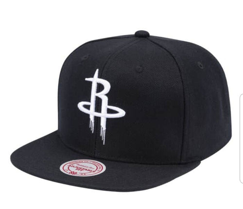 Mitchell & Ness Wool B/W Snapback Houston Rockets
