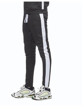 Load image into Gallery viewer, Track pants Black/White REBEL MINDS