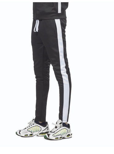 Track pants Black/White REBEL MINDS