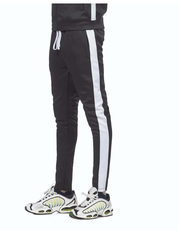 Track pants Black/White REBEL MINDS