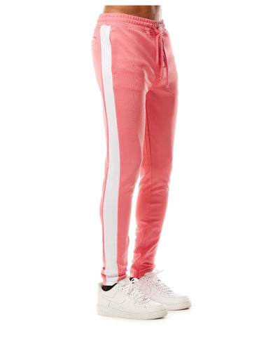 Track pants Pink/White REBEL MINDS
