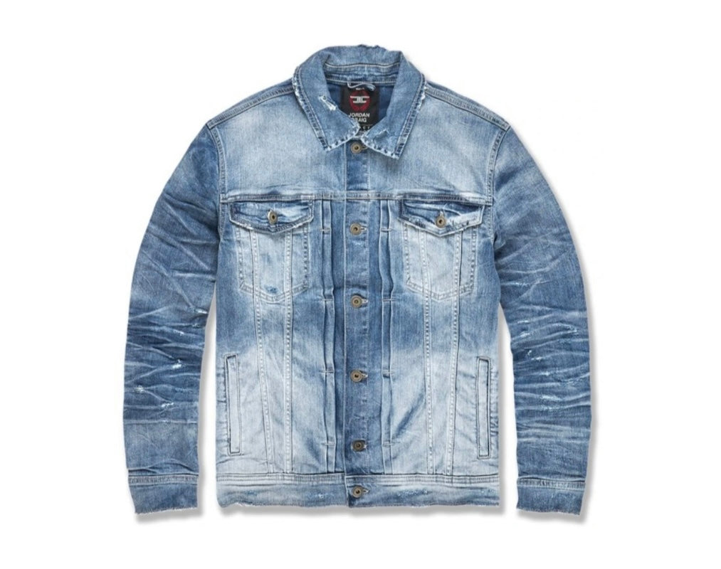 HAMILTON DENIM TRUCKER JACKET-AGED WASH
