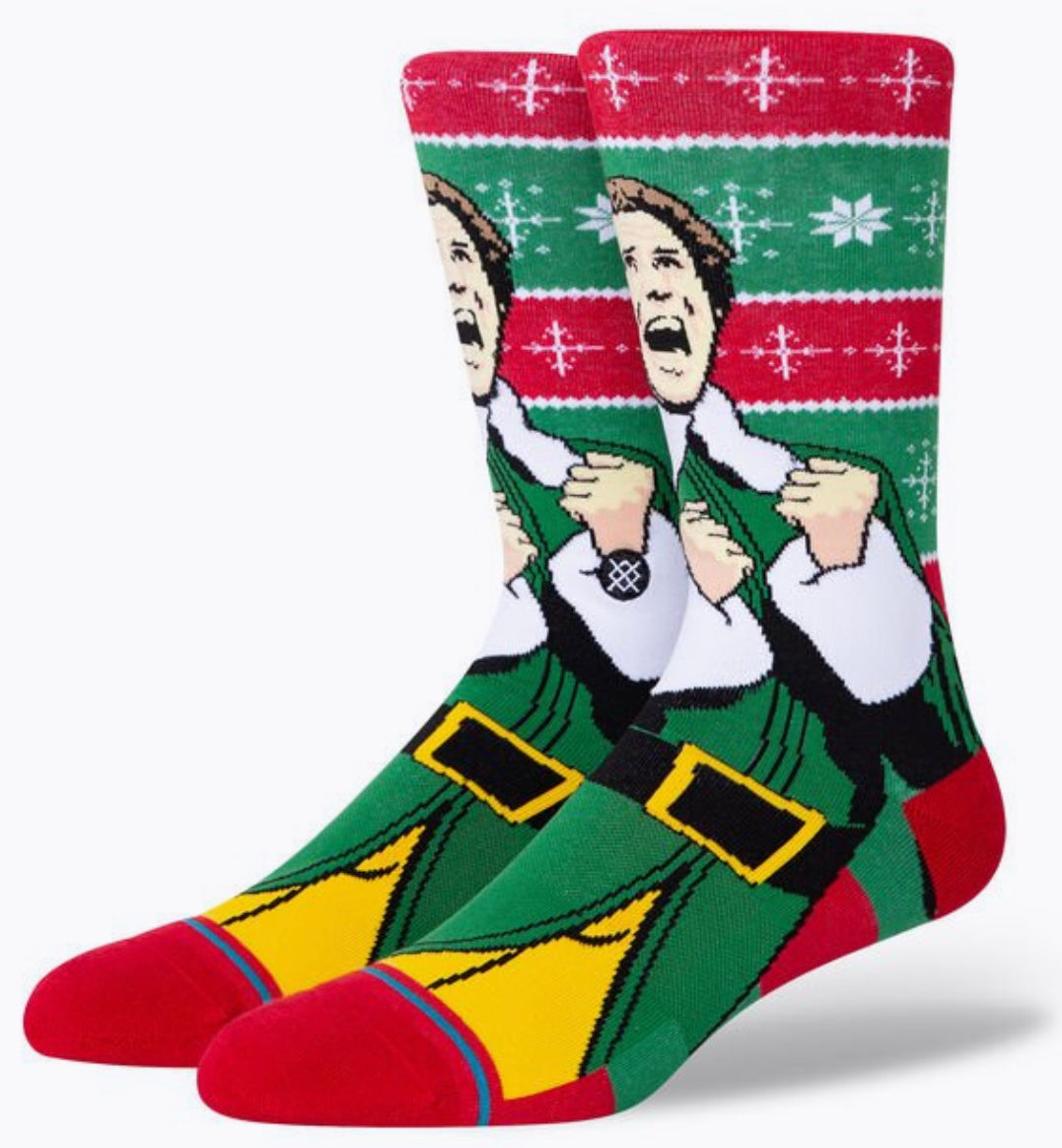 ELF COLD OUTSIDE CREW SOCKS STANCE