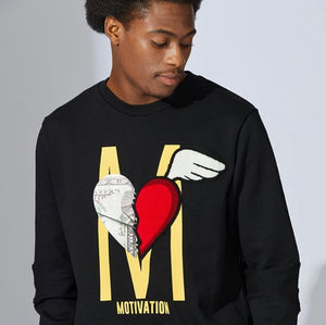 FLC&P 132 MOTIVATION BLACK CREWNECK SET