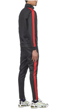 Load image into Gallery viewer, Tracksuit Black/Red REBEL MINDS