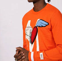 Load image into Gallery viewer, FLC&amp;P132 MOTIVATION ORANGE CREWNECK SET