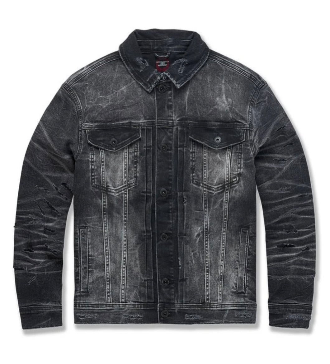 HAMILTON DENIM TRUCKER JACKET (INDUSTRIAL BLACK)
