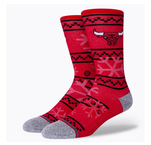 CHICAGO BULLS FROSTED 2 CREW SOCKS STANCE