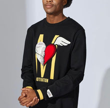 Load image into Gallery viewer, FLC&amp;P 132 MOTIVATION BLACK CREWNECK SET