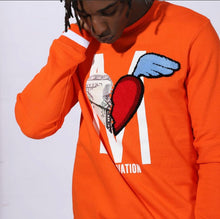 Load image into Gallery viewer, FLC&amp;P132 MOTIVATION ORANGE CREWNECK SET